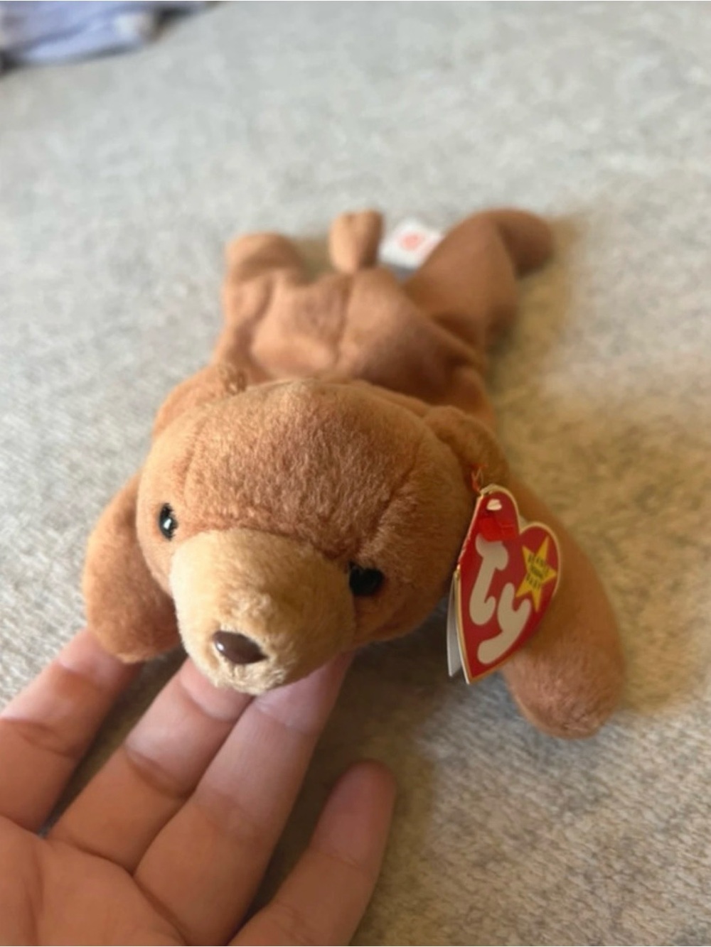 Ty Beanie Baby Cubbie The Bear Plush Brown 1993 Vintage
